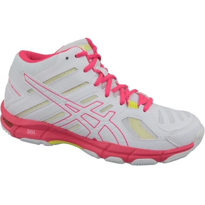 asics gel-beyond 5 mt b650n-100 chaussures de volley-ball pour femme blanc