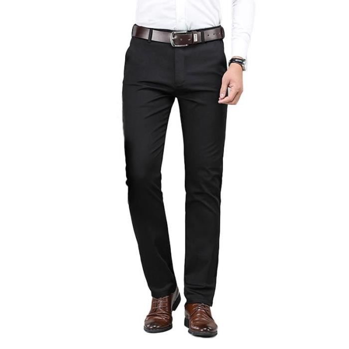 Oanviso Pantalon Velours Côtelé De Costume Homme Coupe Droite Retro Chino Pantalons Habillé Élégant Pantalon De Tailleur A Beige XS