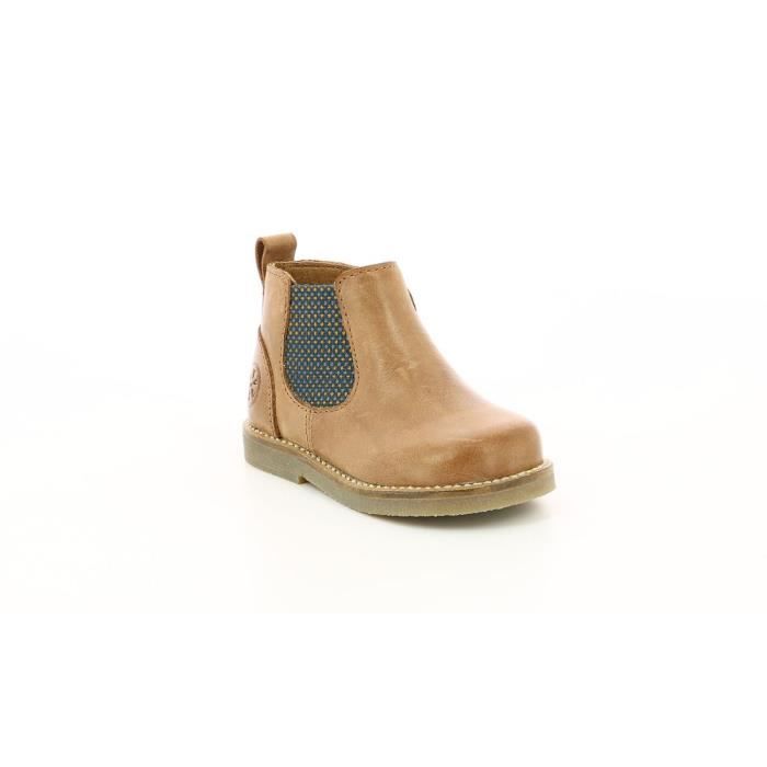 bottines cuir garcon