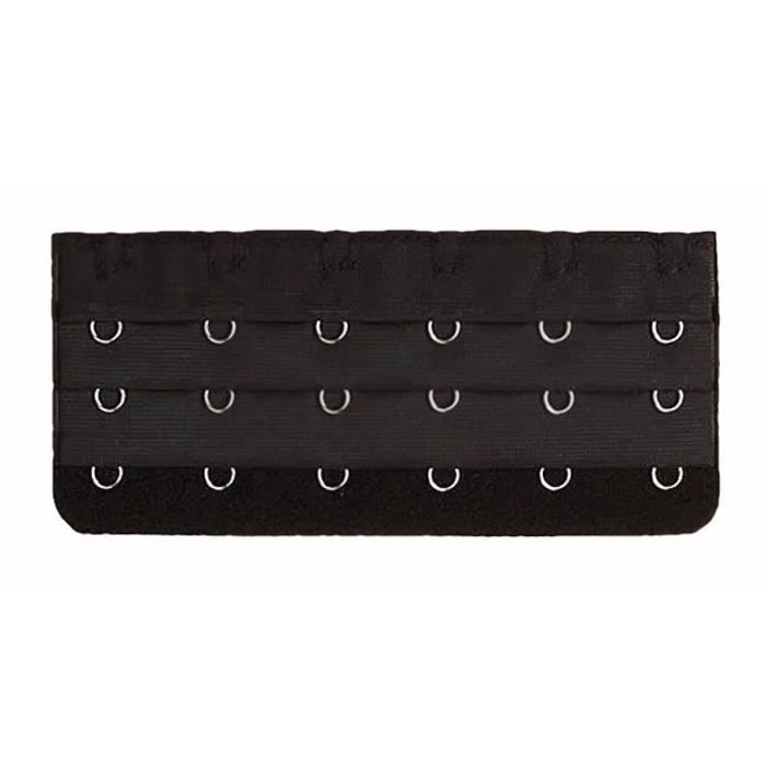 Lot De 6 Extensions De Soutien-gorge - 3 à 2 Et 3 Crochets, Couleur Chair/noir/blanc - Rallonge élastique Pour Maternité Ou Confort - 4