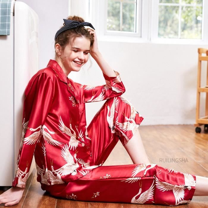 Pyjama court en soie pour femme, meilleur ensemble de pyjama court en