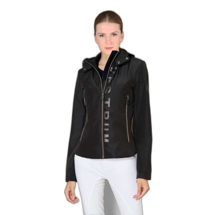 Veste D'équitation Imperméable Femme Horze Natalie - Manches Amovibles - 2 En 1 - Respirante