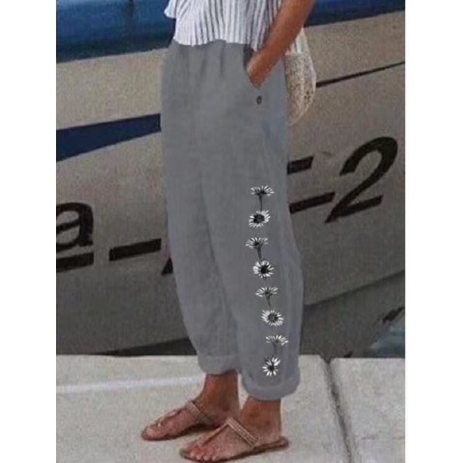 Pantalon Décontracté Imprimé Floral En Soie Nanette Lepore - Taille 10 - Occasion Excellent état