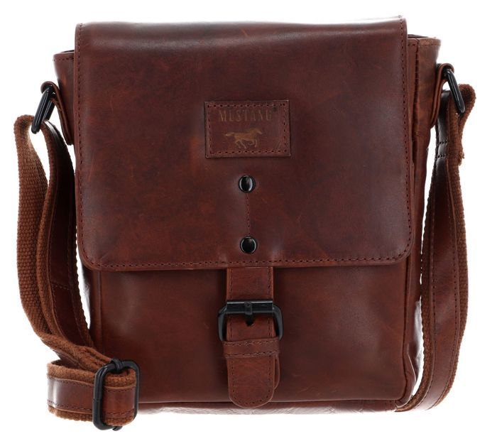 MUSTANG Sac à épaule bandoulière marron en cuir pour homme - Natal Malta Shoulderbag S Cognac 224528 MUSTANG Sac à épaule bandoulière marron en cuir pour homme - Natal Malta Shoulderbag S Cognac 224528