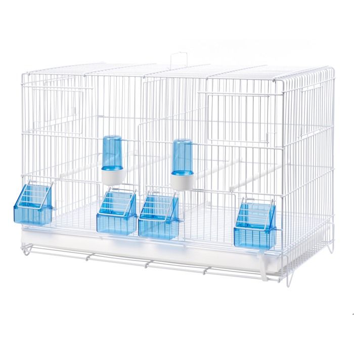 Meilleurs prix pour Cage délevage oiseaux 58cm parois grillagées - 2GR Blanc