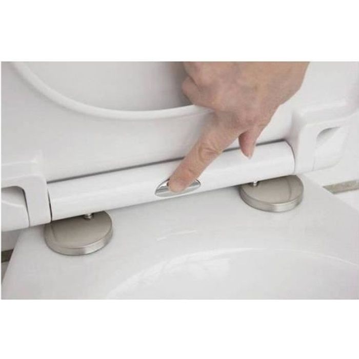 Abattant de WC blanc Autoclip avec frein de chute - OLFA