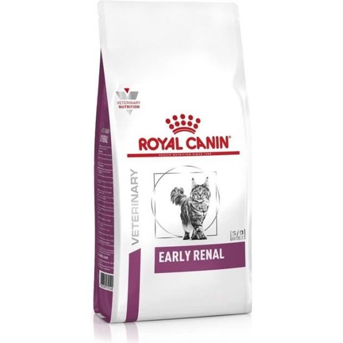 Croquettes pour Chat - ROYAL CANIN - Early Renal - 6kg - Insuffisance Rénale - Senior - Soutien Articulaire