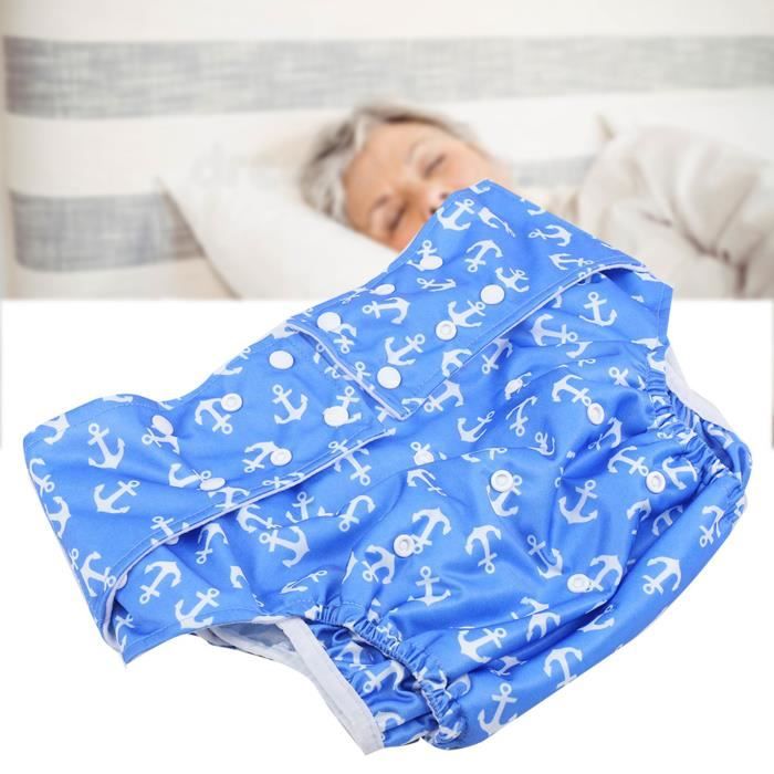 Couches Lavables Adultes - Lot De 3, En Tissu Bambou, Réglables, Capacité 400 Ml, Pour Incontinence Légère Ou Personnes âgées