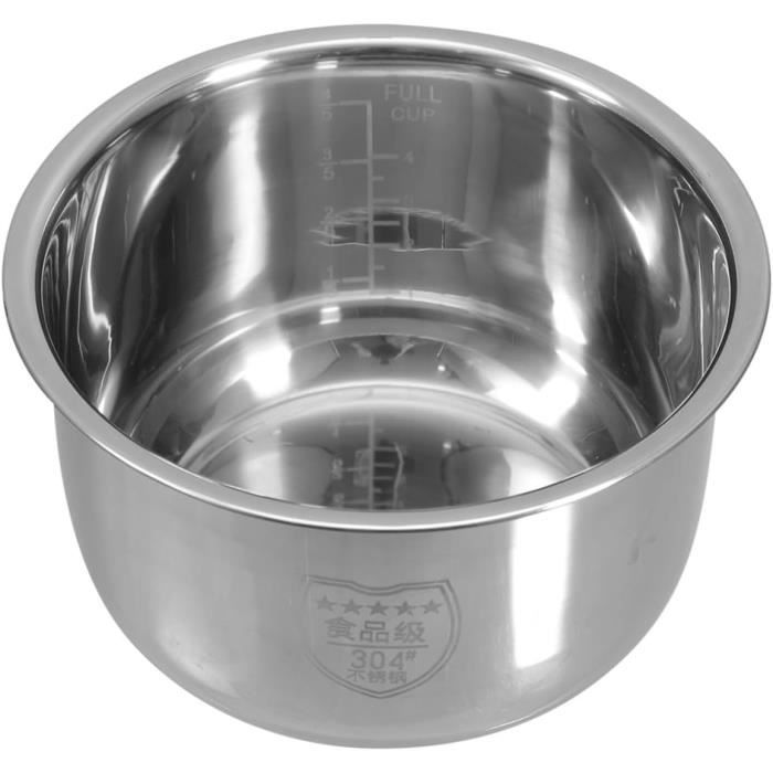 Doublure Cuiseur à Riz Acier Inoxydable - Pot Intérieur Antiadhésif Remplacement 3L