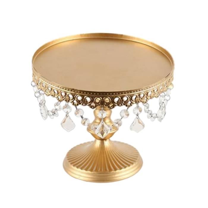 Plateau De Gateau De De Ssert De Mariage En Or Miroir De Mariage Partie D Anniversaire De La Decoration De La Plaque De Gateau De Cdiscount Maison