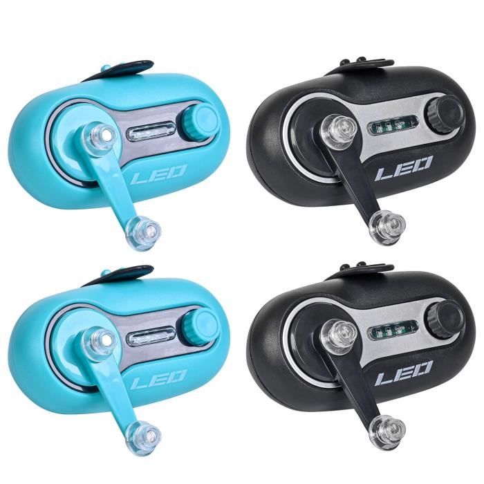 Lot De 4 Alarmes De Touche De Pêche Avec LED – Détection Son Et Lumière, Sans Fil, Pour Cannes à Pêche – Accessoire Essentiel