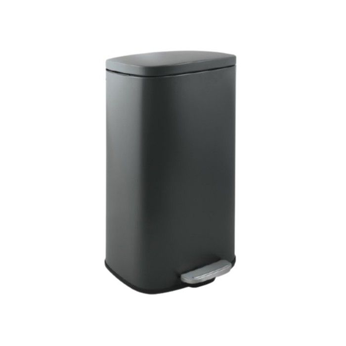 CUBO Poubelle De Cuisine Rectangulaire à Pédale DUETT 30 L Inox