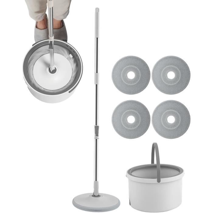 Serpillère avec seau, serpillère rotative Balai absorbant l