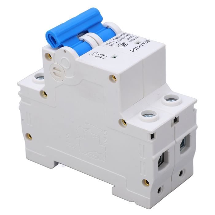 Disjoncteur DC miniature Disjoncteur miniature cc amélioré 2P 500V Air ...