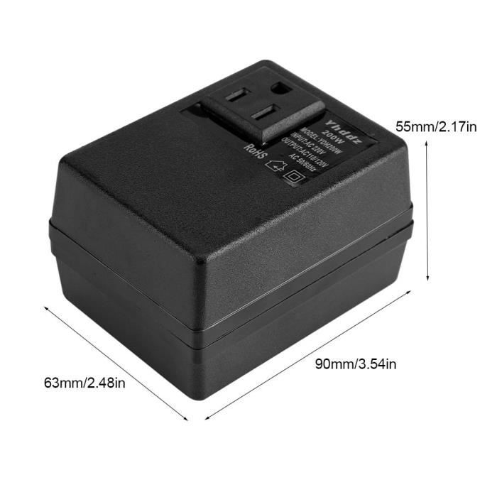 Convertisseur De Tension 110V à 220V 100W - Pour Appareils US En Europe, Neuf