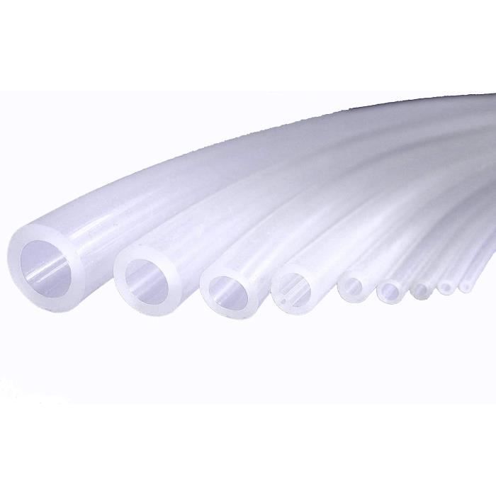 Tuyau Silicone Alimentaire 8x10 Mm – 5 Mètres Flexible, Résistant Haute Température | Pour Aquariums, Pompes, Transferts Liquides