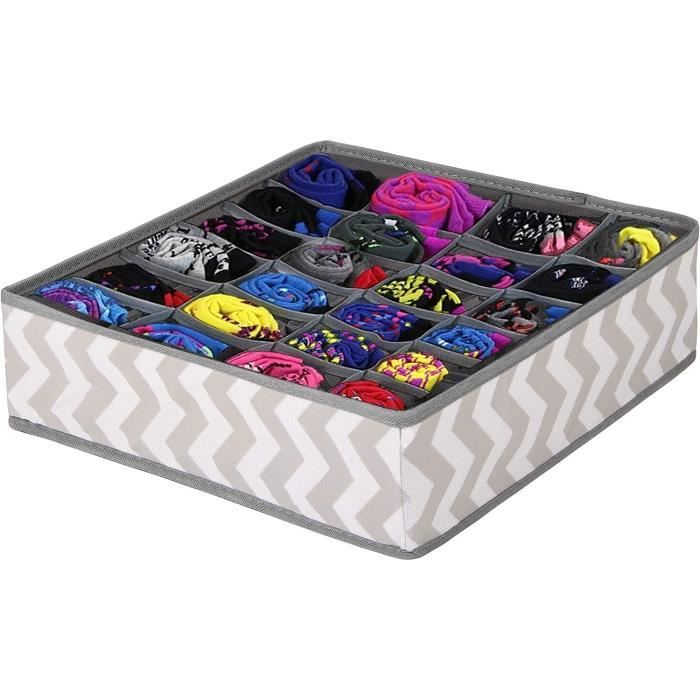 joyoldelf Lot de 4 boîtes de rangement pour chaussettes et joyoldelf Lot de 4 boîtes de rangement pour chaussettes et