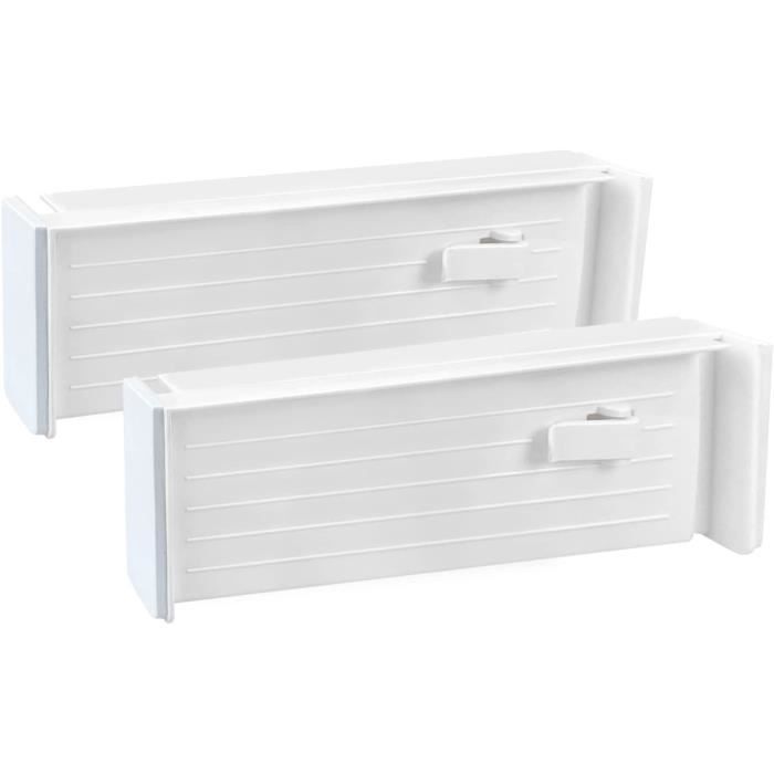34 Pièces Séparateurs De Tiroir Réglables – Organisateur Tiroir Modulable En PP – Blanc – Pour Rangement Maison Ou Bureau – Combinables à L'infini