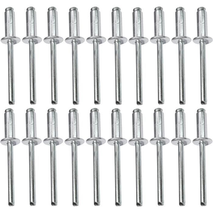 Lots Rivets C48119 - Lot De 20 Rivets Aveugles Standard Ø6X16Mm Aluminium-Acier ...