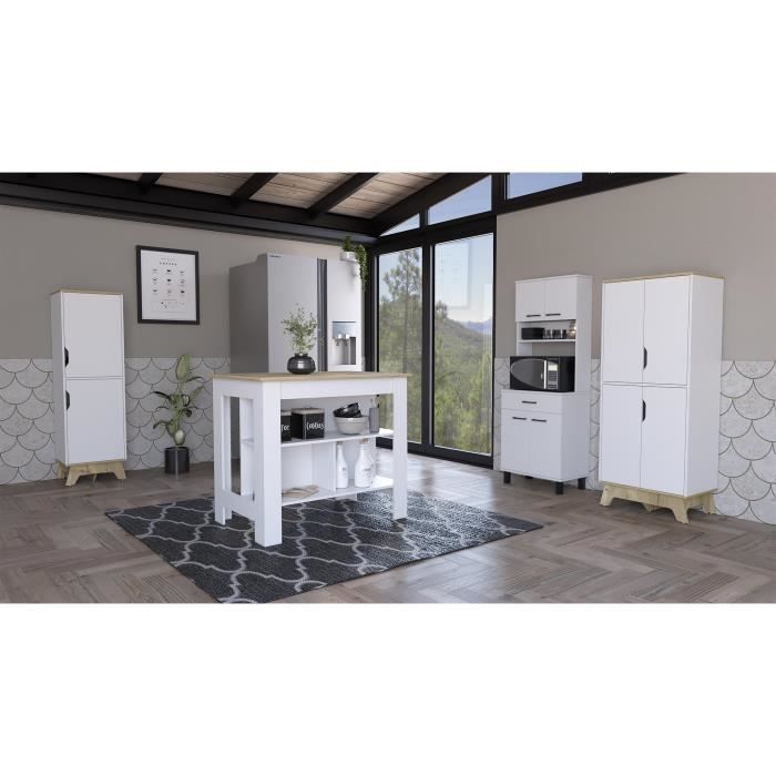 Ensemble cuisine Ligne Z , Armoire de cuisine haute + Armoire de cuisine haute 2 Portes + Buffet