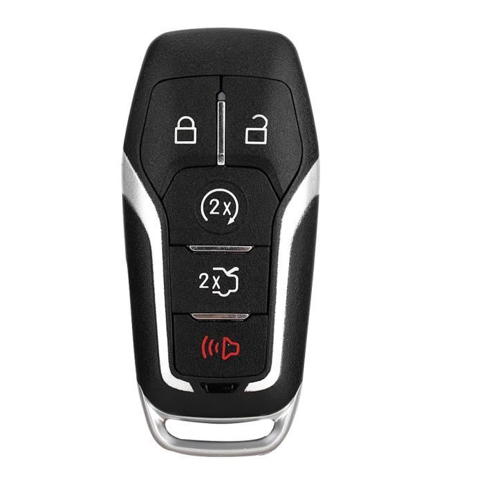 2 Télécommandes Clé De Remplacement Pour Ford - Démarrage à Distance, 4 Boutons - Neuf