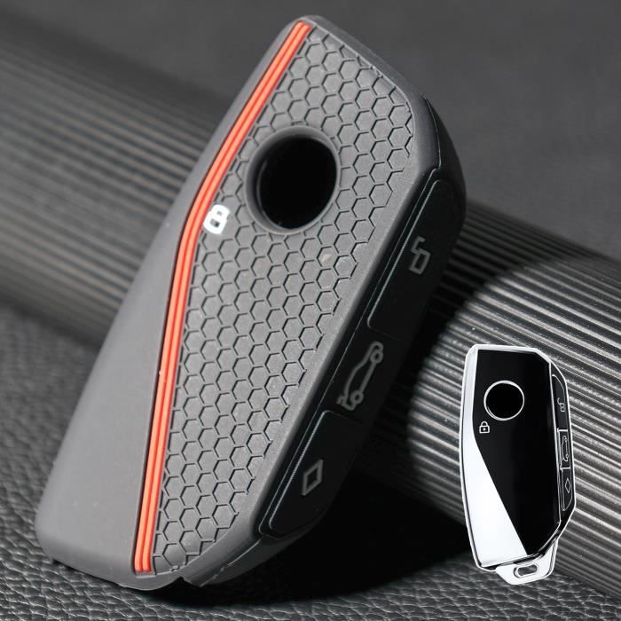 Coque De Protection Pour Clé Voiture BMW - 4 Boutons, Compatible I7, X7, Série 7, X1, M3 Et Autres Modèles Récents