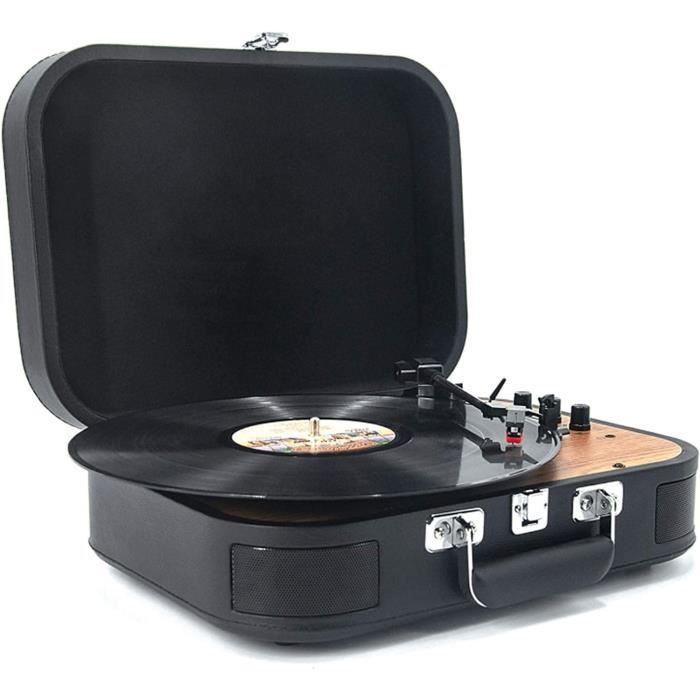Phonographe-VEVOR-3 Vitesses Tourne-Haut-parleurs Stéréo Intégrés 3 W-33/45/78 tr/min-Bluetooth Phonographe-VEVOR-3 Vitesses Tourne-Haut-parleurs Stéréo Intégrés 3 W-33/45/78 tr/min-Bluetooth