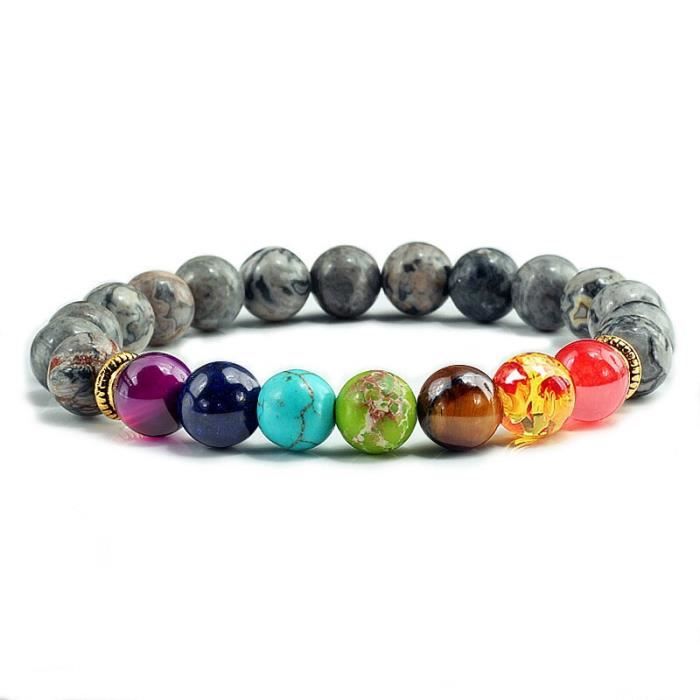 énergie Pr Homme Fait à la main de perles bracelets Pierres Chakra Cristaux De Guérison Équilibre énergie Pr Homme Fait à la main de perles bracelets Pierres Chakra Cristaux De Guérison Équilibre