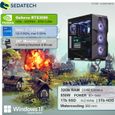PC Gaming Sedatech - Intel i7-12700KF - RTX3080 - 32 Go RAM - 1To SSD M.2 - 3To HDD - Windows 11 - Moniteur 28"-1