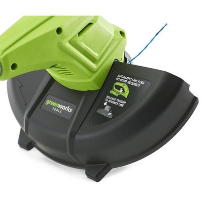 Greenworks Coupe-bordure sans fil sur batterie 30cm 24V Lithium-ion avec batterie 2Ah et chargeur 2101207UA 