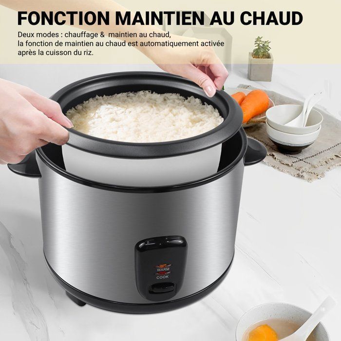 Cuiseur De Riz Darty Little Raccoon Mini Cuiseur à Riz 2 Tasses Non Cuit, 1, 2 L, Portable, Antiadhésif, Petit Cuiseur à Riz De Voyage, Un Bouton Pour Cuisiner Et Garder Au Chaud