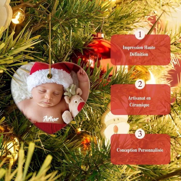 Boule De Noël Personnalisée Bébé – Mon Premier Noël 2025
