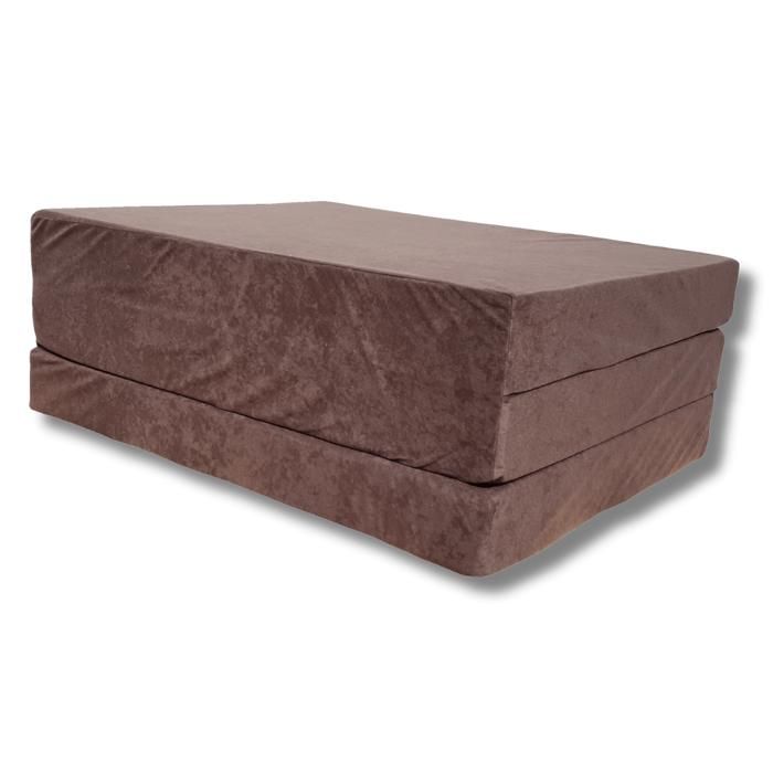 Evergreenweb Futon Pliable 150x190 Cm – Matelas D'appoint 8 Cm D'épaisseur, Housse Amovible Et Lavable, Lit Simple Ou Double En 1 Clic !