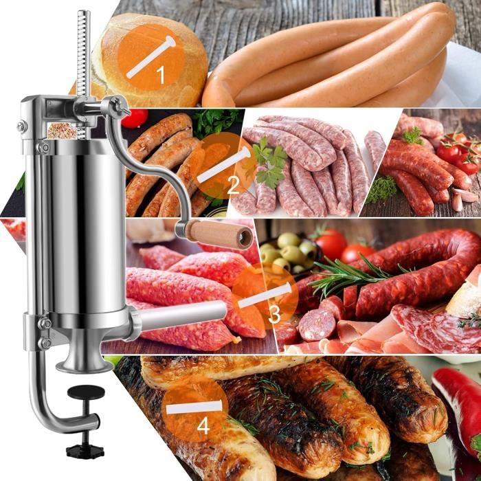 Poussoir à Saucisses Remplissage Manuelle Machine à Viandes Poussoir
