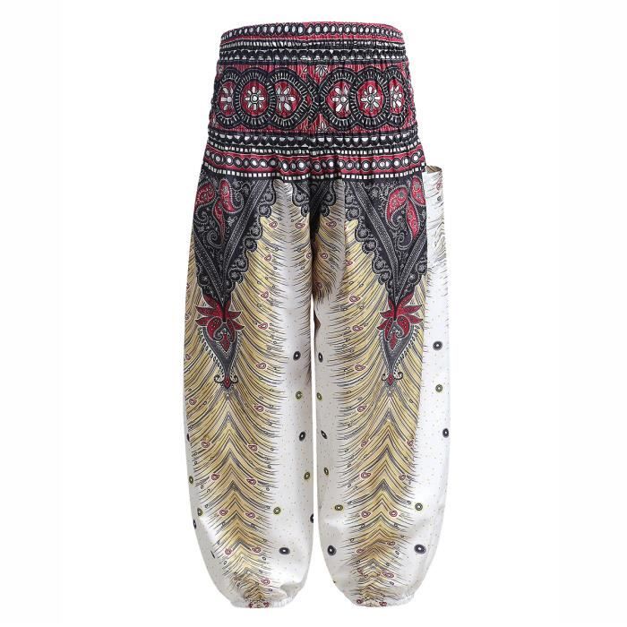Enfant Fille Pantalon Sarouel Imprim Boh me t Pantalon de Yoga