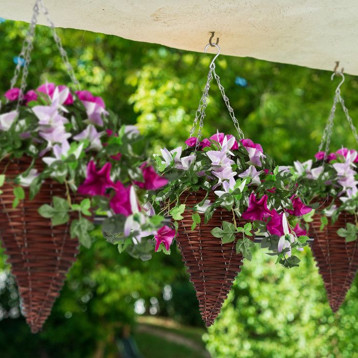 Lot De 2 Suspensions En Jute Pour Plantes - 122 Cm, Naturelles, Pour Intérieur/extérieur