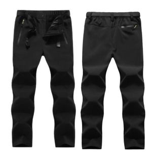 Pantalon de jogging chaud doublé en polaire thermique pour femme avec 2 poches - Pantalon de course