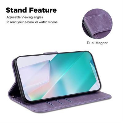 Étui Portefeuille Magnétique Pour Nokia C21 Plus - Cuir Slim Avec Support Pied Et Pochette Cartes