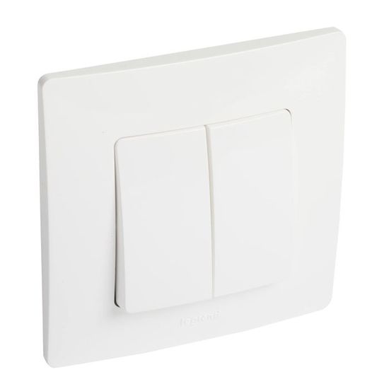Legrand 396471 Commutatore Doppio Monoblocco NL BL – Colore Lucido, Per Installazione A Incasso In Prese Elettriche - 4