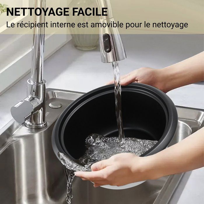 Cuiseur à Riz CUISINART CRC400E - Inox - 0.8L - Revêtement Antiadhésif - Electroménager