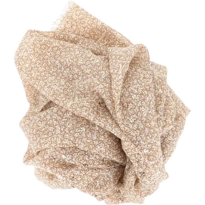 Foulard Coton Moonbow Foulard Femme Motif Imprimu00e9 Feuilles Et