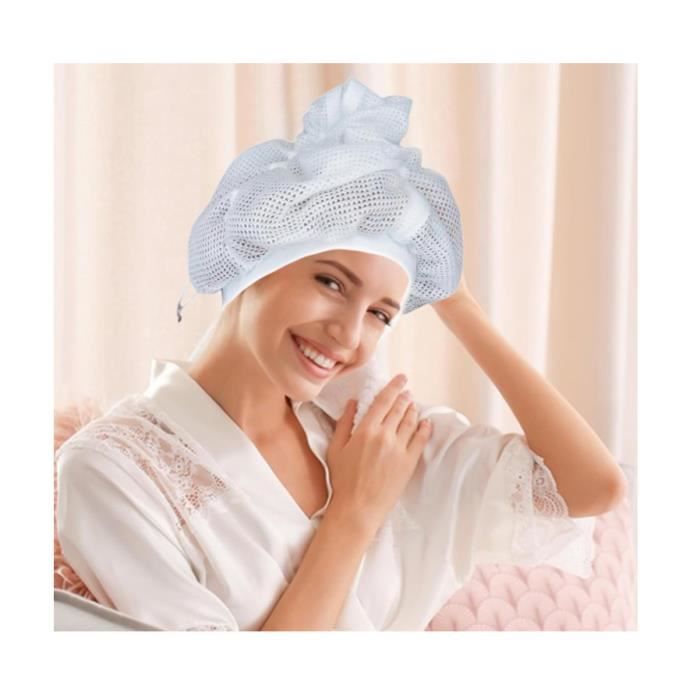 Tytlyworth Bonnet de séchage des Cheveux - Serviette pour Cheveux bouclés à  séchage Rapide avec nœud Papillon | Chapeau Serviette pour Cheveux bouclés