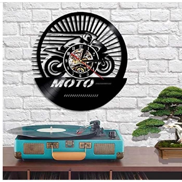 Moto Disque Vinyle Moto Décoration Motard Cadeau Artiste Maison