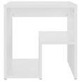 156Living•Chevet NEW - Table de chevet Table de nuit Commode Chambre Blanc 40x30x40 cm Aggloméré-3