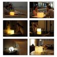 Lampe de Chevet Design Lampe de lecture pliante à la forme de livre LED USB rechargeable décoratif Trois couleurs lumière 17x21cm-3