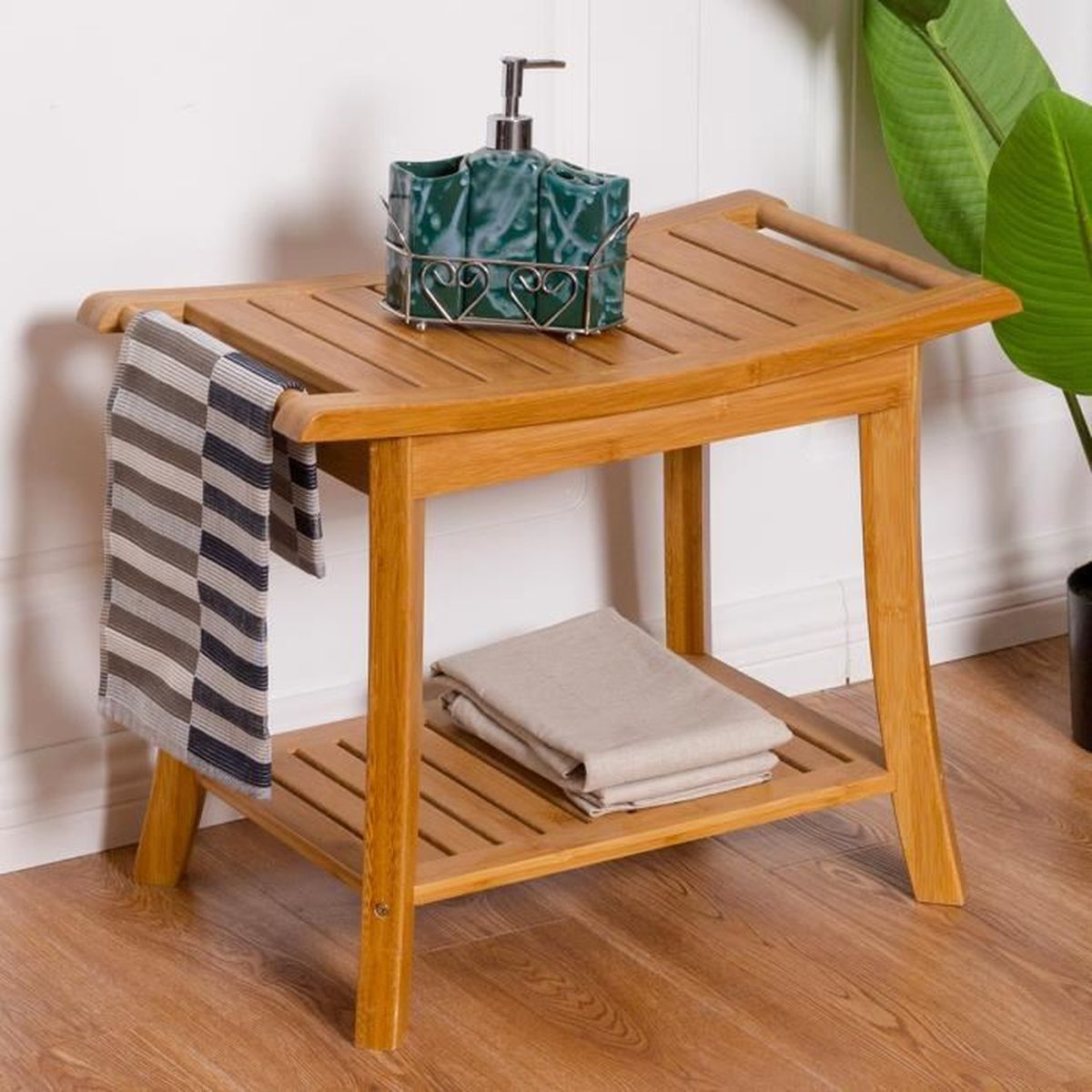Tabouret de Douche pour Salle de Bain en Bambou 15x15x15CM Siège de Douche pour Enfants et Âgées Charge Max 15KG Tabouret de Douche pour Salle de Bain en Bambou 15x15x15CM Siège de Douche pour Enfants et Âgées Charge Max 15KG