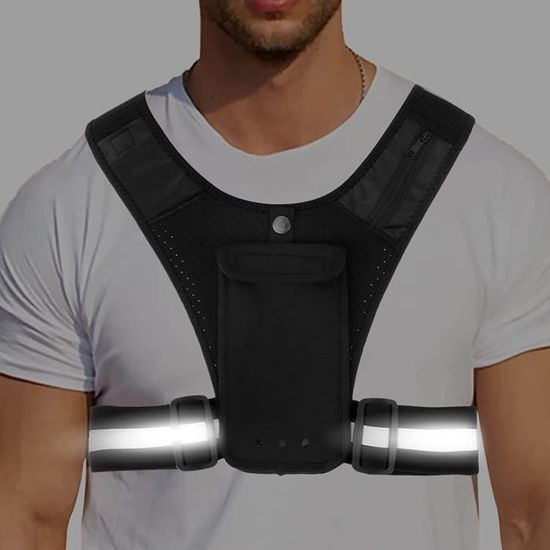 Lavable En Machine Pour Hommes Et Femmes Veste De Running Porte-Téléphone,Gilet De Course À Pied Léger Avec Poche Pour Smartphone