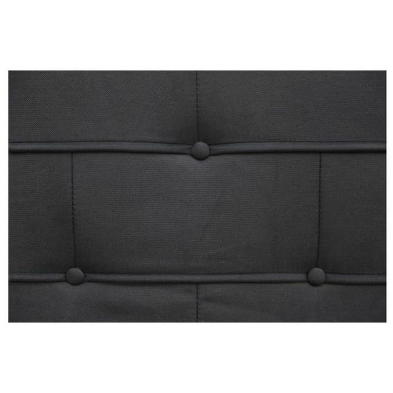 IDIMEX Lit futon Simple pour Adulte Nizza Couchage 120 x 190 cm 1 Place et  Demi / 1 Personne, avec sommier et Pieds en métal chromé, revêtement en  Tissu Gris : : Cuisine et Maison