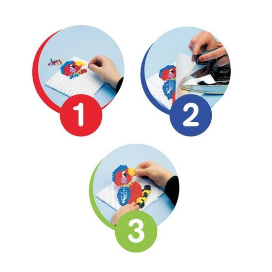 Coffret Perles à Repasser Hama Peppa Pig - 2000 Perles Midi + Plaque + Modèle - Bricolage Enfant Dès 5 Ans