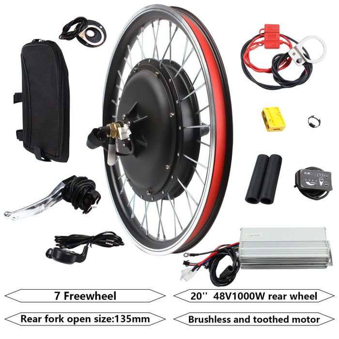 Kit de moteur de vélo électrique - ZERODIS - 48V 1000W - Écran LCD5
